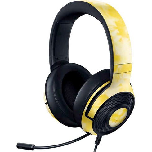 Yellow Tie Die Razer Kraken X Skin